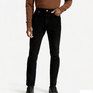 Everlane Black Corduroy 5 Pocket Slim Pant 28x30